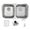 Anzzi Moore Undermount 32" Kitchen Sink with Opus Faucet in Polished Chrome KAZ3218-035